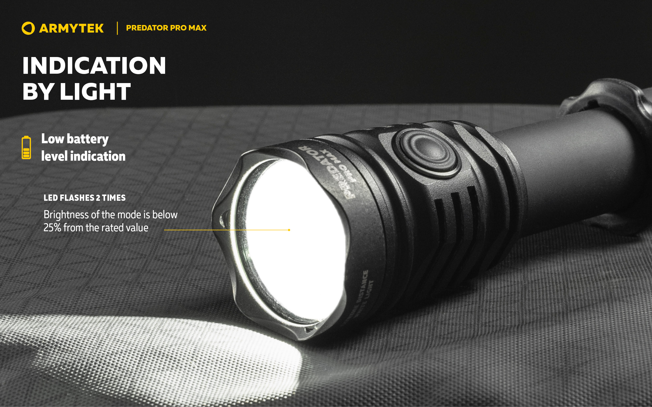 Armytek Predator Pro Max PCB - Powerful Tactical Flashlight